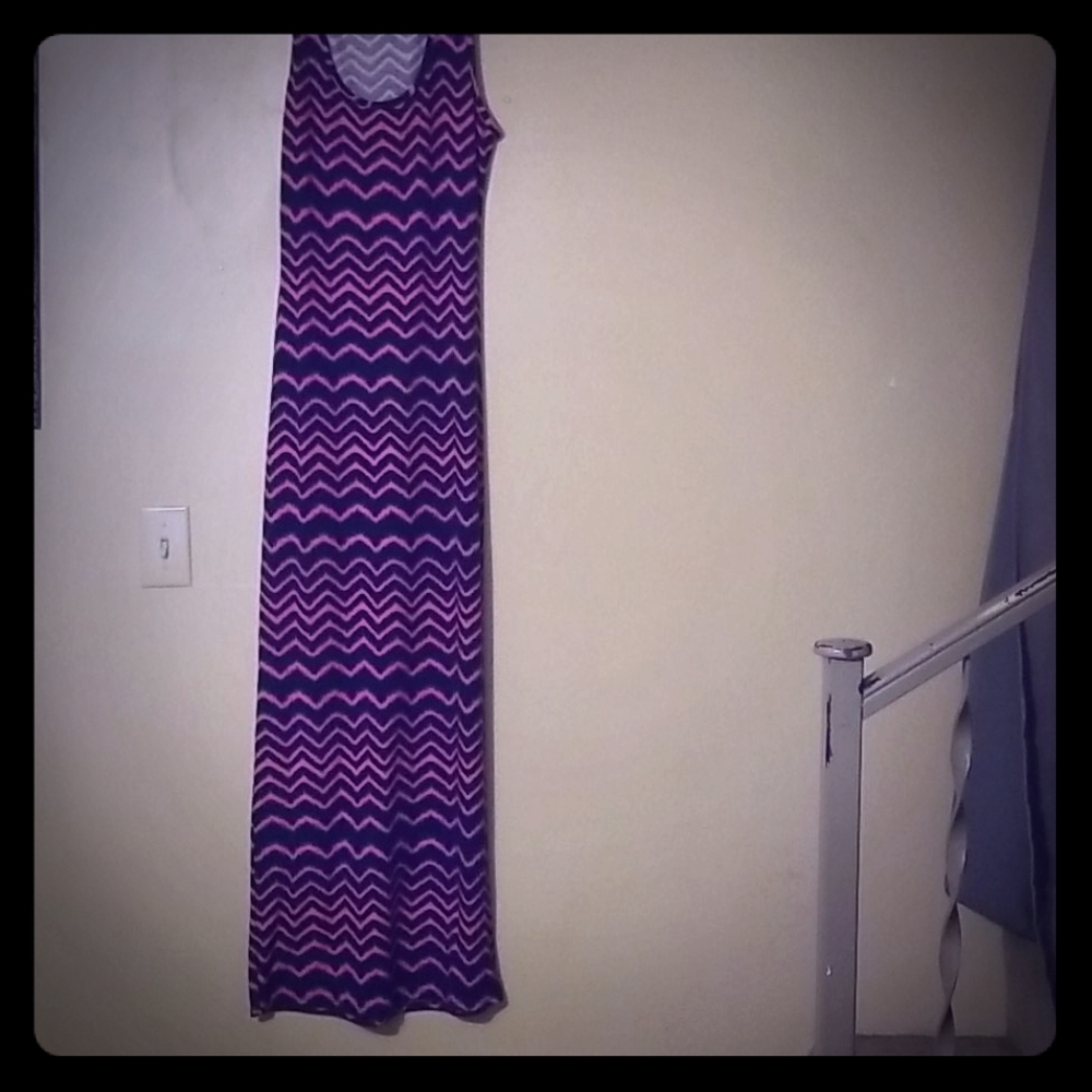 Navy pink maxi